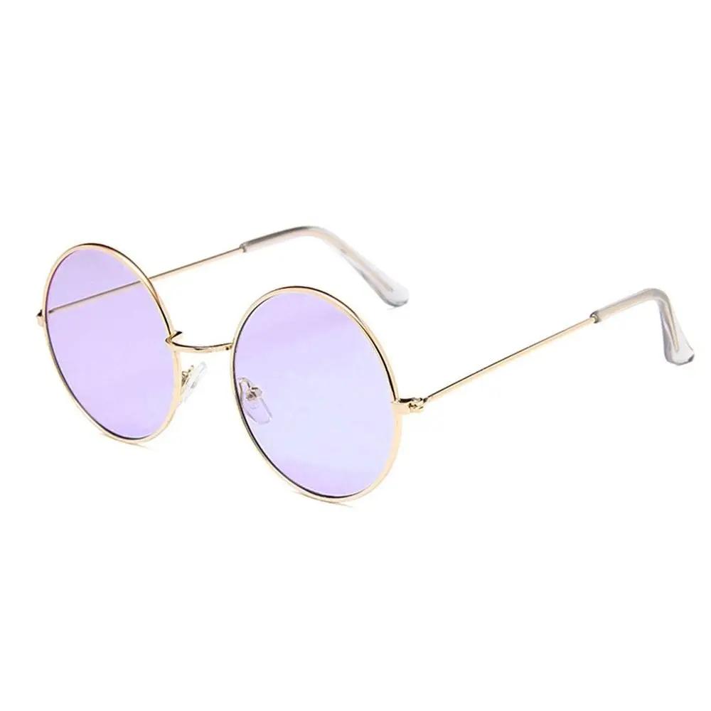 Travel Accessories Sun-Protective Round Sunglasses Punk Outdoor Driving Glasses Metal Frame Fishing Sunglasses For Women Man