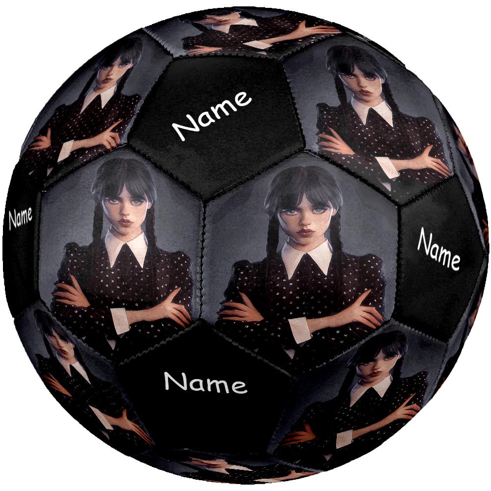 Custom Name Wednesday Theme Size 5 Soccer Ball, Suitable for Both Indoor and Outdoor Matches, a Gift Suitable for Everyone.