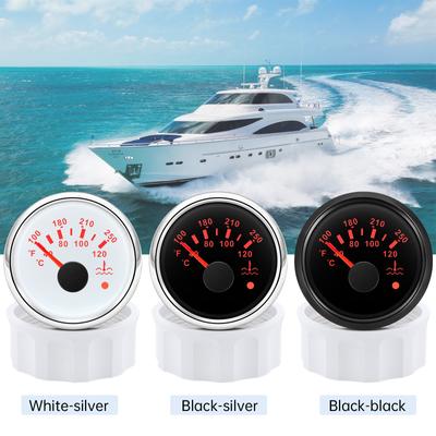 Auto 52mm Water Temperature Meter DC 12V-24V Led Digital Display Gauge Racing Water Tank Level Indicator For Car Motorcycle Boat