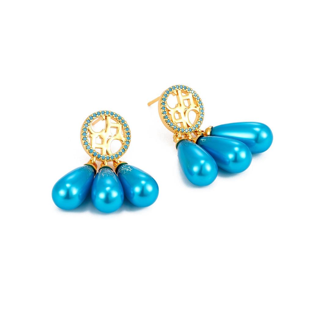CHHC French Retro Pearl Earrings: Elegant, High-End Court Style Ear Jewelry
