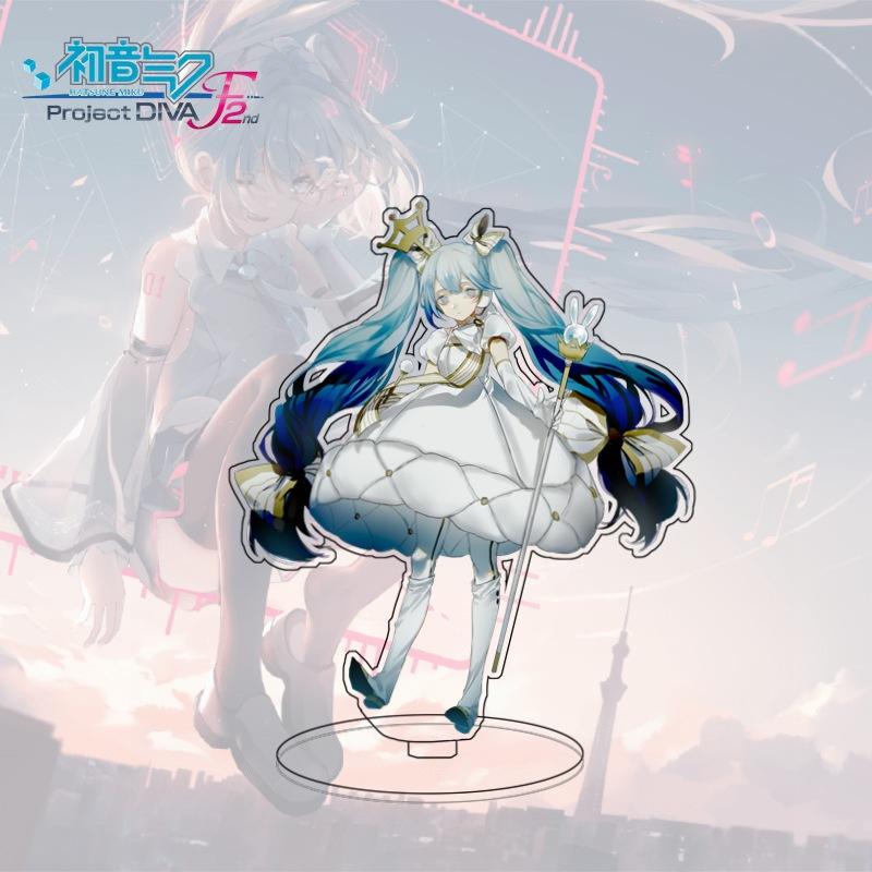 Large Standee Hatsune Miku Anime Acrylic Desktop Decor Cartoon Figure Collectible Gift For Fans
