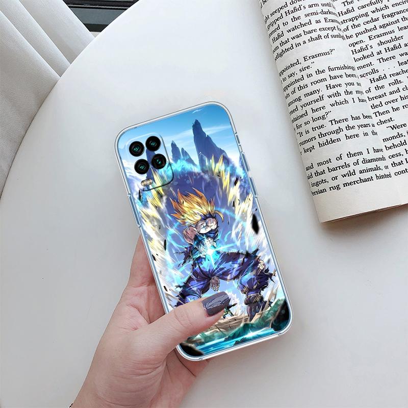 BH20 Dragon Ball Goku Vegeta Transparent Phone Case for Motorola Moto G7 G8 G9 G84 G85 G73 G24 G15 Z2 Play Power Plus