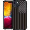 Case Compatible with iPhone 15,H Gray American Flag G3 Pattern Design Scratch and Shock Resistant Rugged TPU Protective Case for iPhone 15
