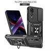 For ZTE Nubia Neo 2 Case ZTE Nubia Neo 2 Cover Nubia Neo2 Magnetic Ring Holder Armor Phone Case Slide Camera Protect Back Cover