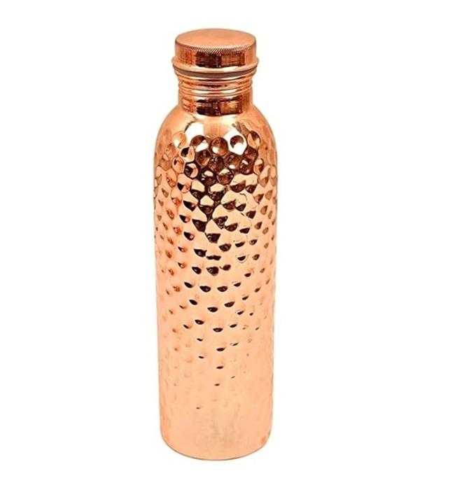 

TreegoArt Copper Water Bottle Handmade Leak Proof Copper Vessel For Travel Copper For Drinking Water - 1000 Ml Pack of 1 1000 Ml коричневый