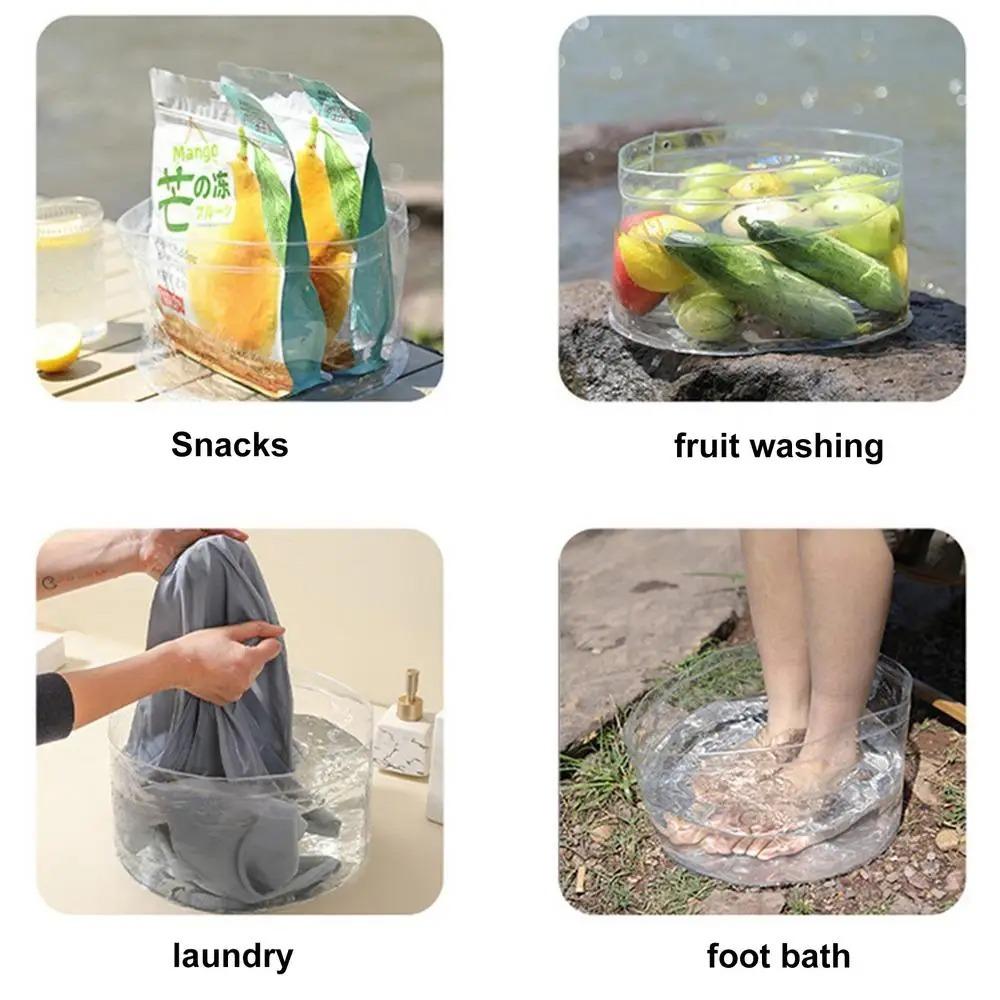 Gifts Folding Outdoor Water Storage Bucket Portable Large Capacity Water Basin Multifunctional Outdoor Camping Supplies