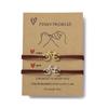 Noter 2Pcs Matching Couple Bracelet Stainless Steel Bicycle Cool Riding Paired Accessory Premium Selected 2mm Cord Adjustable
