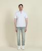 PANICALE White Half-Zip Polo Shirt