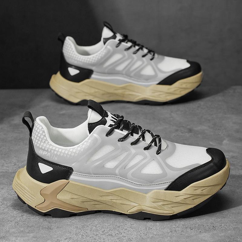 

Мужская обувь весна работа бег платформа мужская сетчатая спортивная обувь уличная нескользящая и износостойкая трудовая страховка походная обувь для хайкинга 39