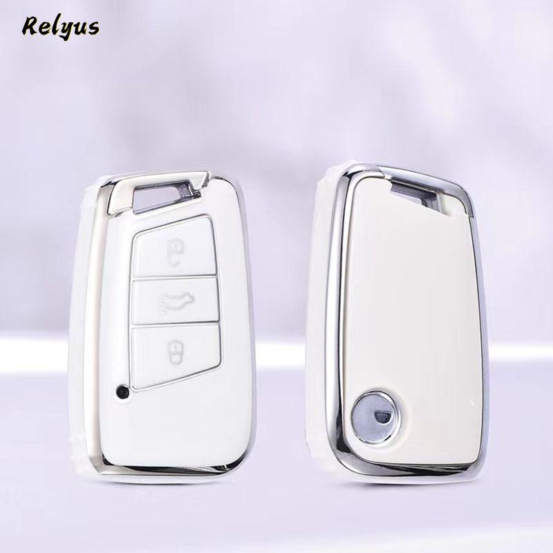 Fit For Vw Volkswagen Magotan Magotan Gte Passat B6 B7 B8 Cc Arteon Fit For Skoda Fabia Superb A7 Kodiaq Auto Tpu Key Fob Case Cover Remote