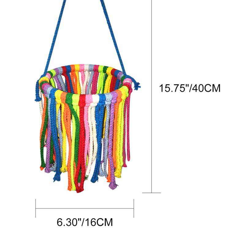 Pet Bird Toy Cotton Rope Bite-resistant Hanging Toy for Small / Medium Parrot