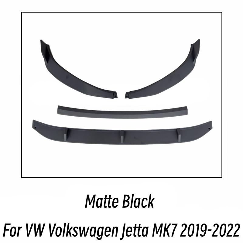 Для VW Volkswagen Jetta MK7 2019 2020 2021 2022 Передний сплиттер бампера Губа Спойлер-губа Диффузор Защитная накладка Аксессуары для автомобиля матовый черный