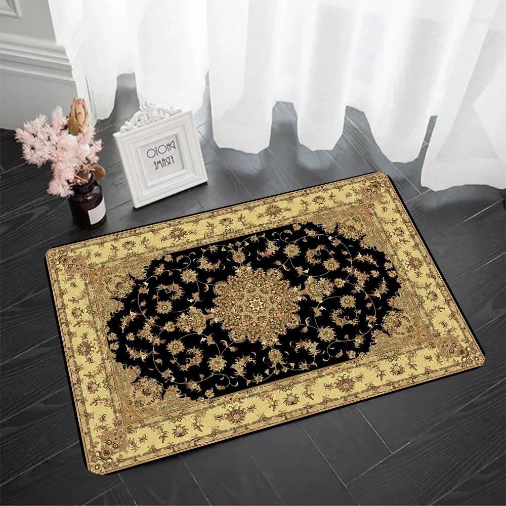 Bohemian Pattern Floor Mat Doormats Home Carpet Foot Mat Bathroom Mats Anti-Slip Mats Home Decor Supplies Carpets