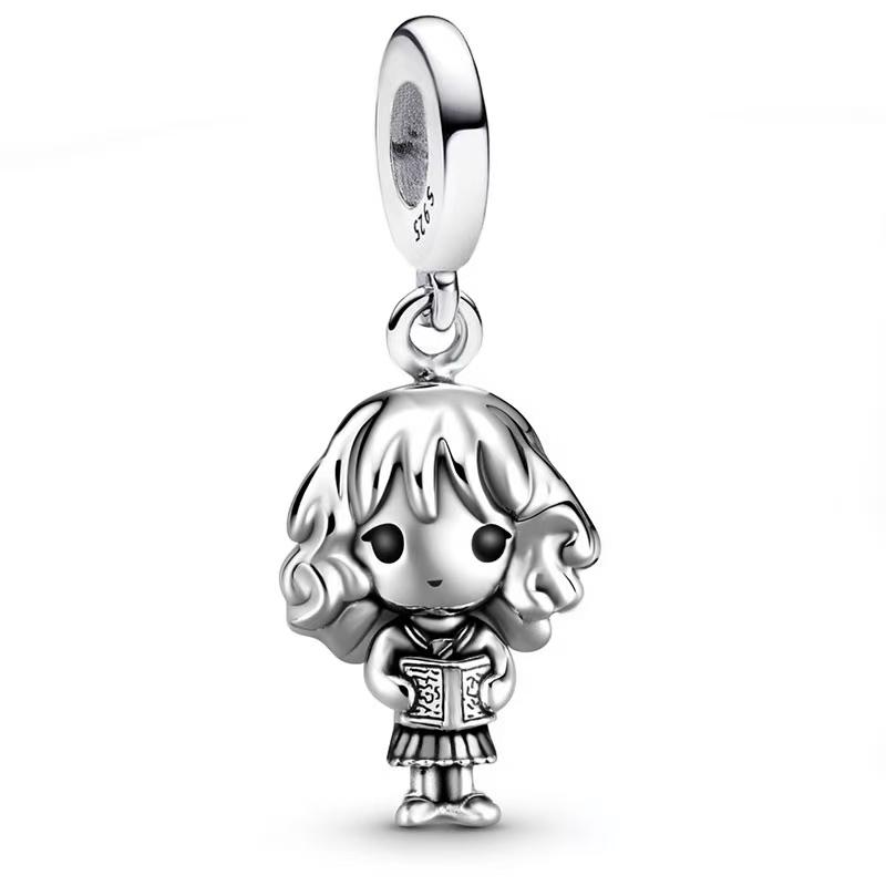 Charms Miniso Disney Coffin Cheshire Cat Dumbo Winnie Plata De Ley 925 Silver Jewelry Beads Bracelet For Women Trinkets