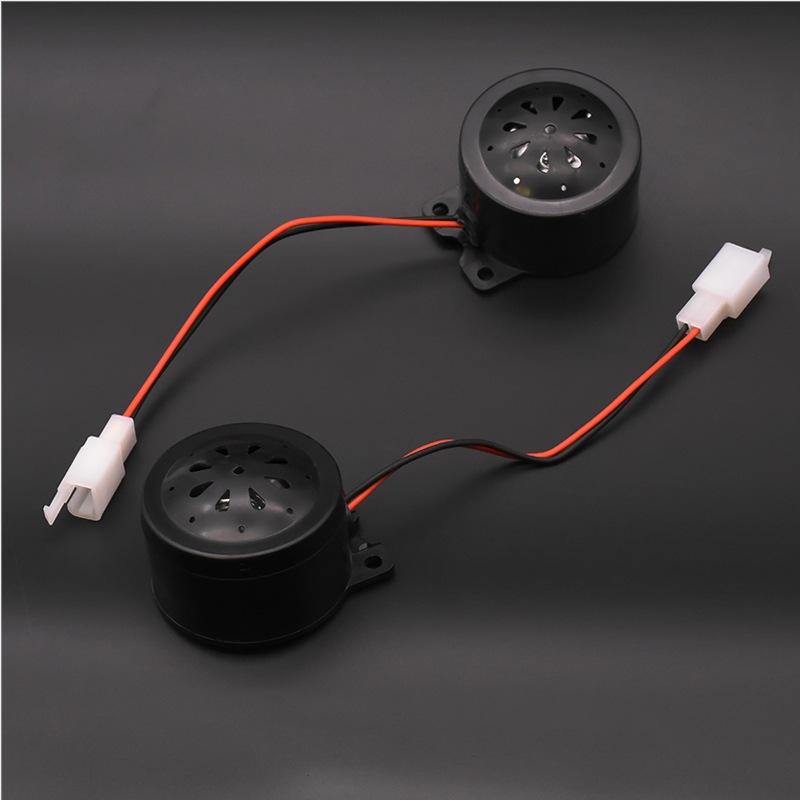Electric three-wheeler motorcycle reversing voice-activated horn, 12V, 48V, 60V, dual wires, electric vehicle accessories.