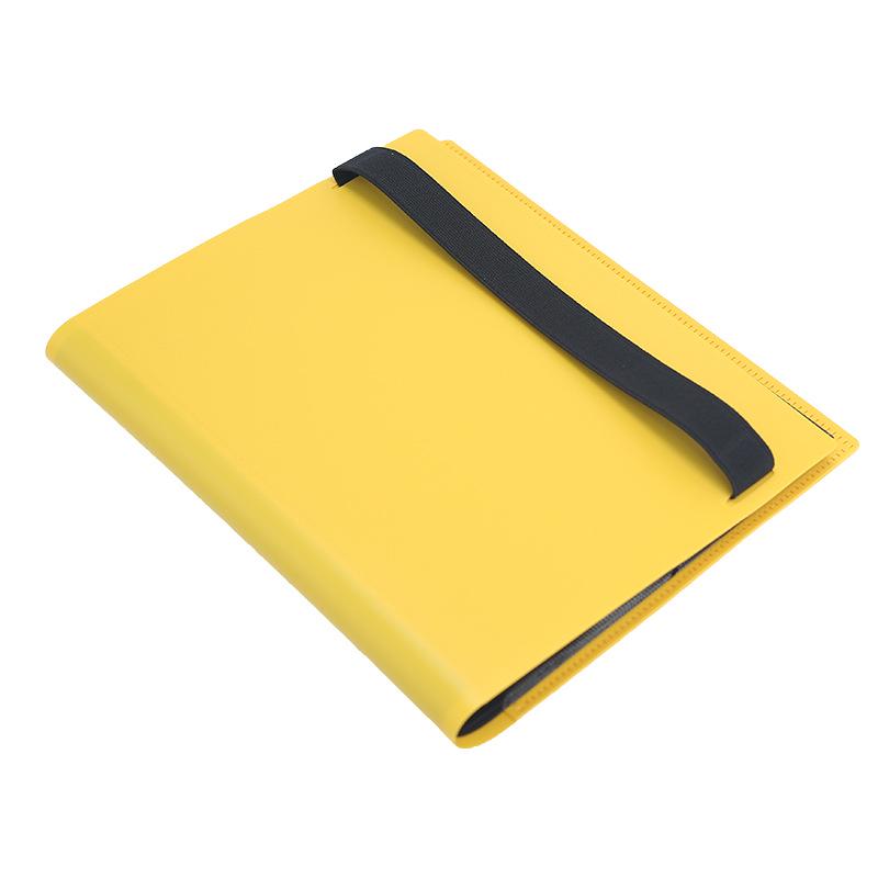 In-Stock Large Capacity A4 Bandage PP Card Album with 360 Slots - Four-Grid/Nine-Grid Anime Card Storage 4-grid 20 pages 160 slots black pages жёлтый