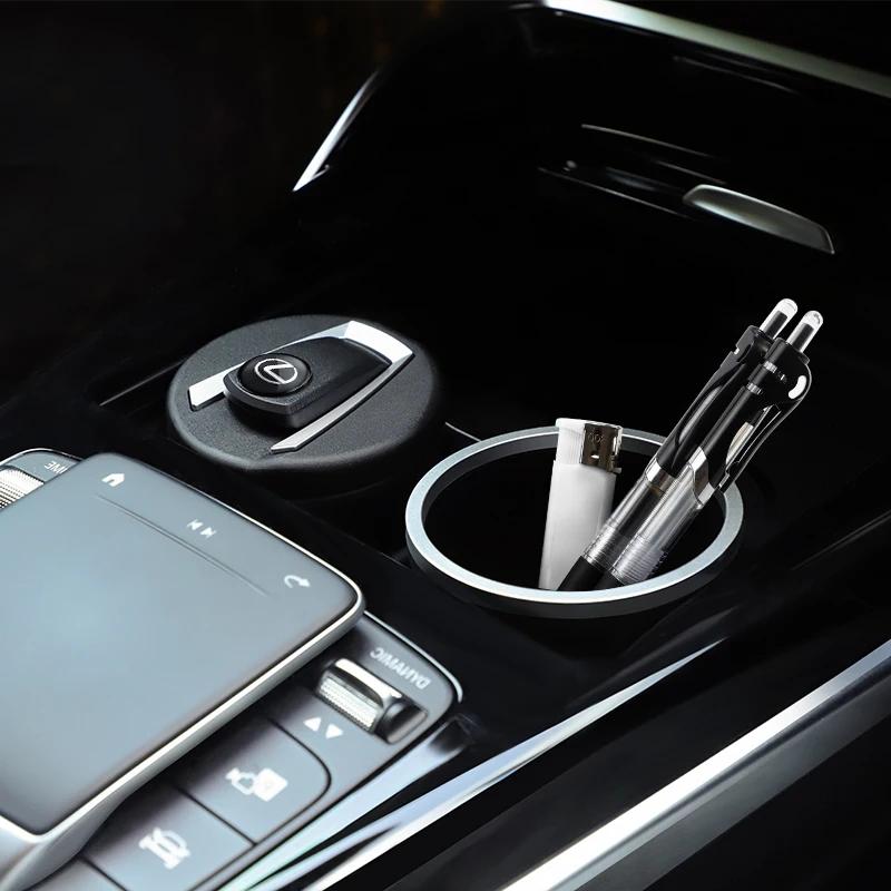For Lexus F SPORT ES RX NX LS UX LM LX GX LC RZ IS CT GS RC HS SC TX LBX  Car Interior Ashtray LED Light Ash Cup Accessories HF7