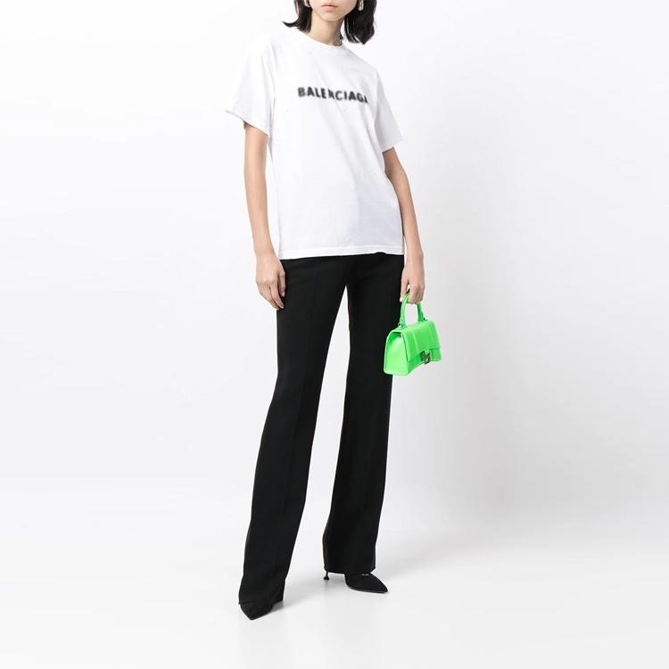 Balenciaga Blurred Logo T-Shirt 'White Black' Unisex 661705TKVD59040