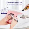 Mini Wireless Nail Dust Collector Portable Nail Vacuum Cleaner Folding Nail Dust Extractor Fan with Dust Filter Bag