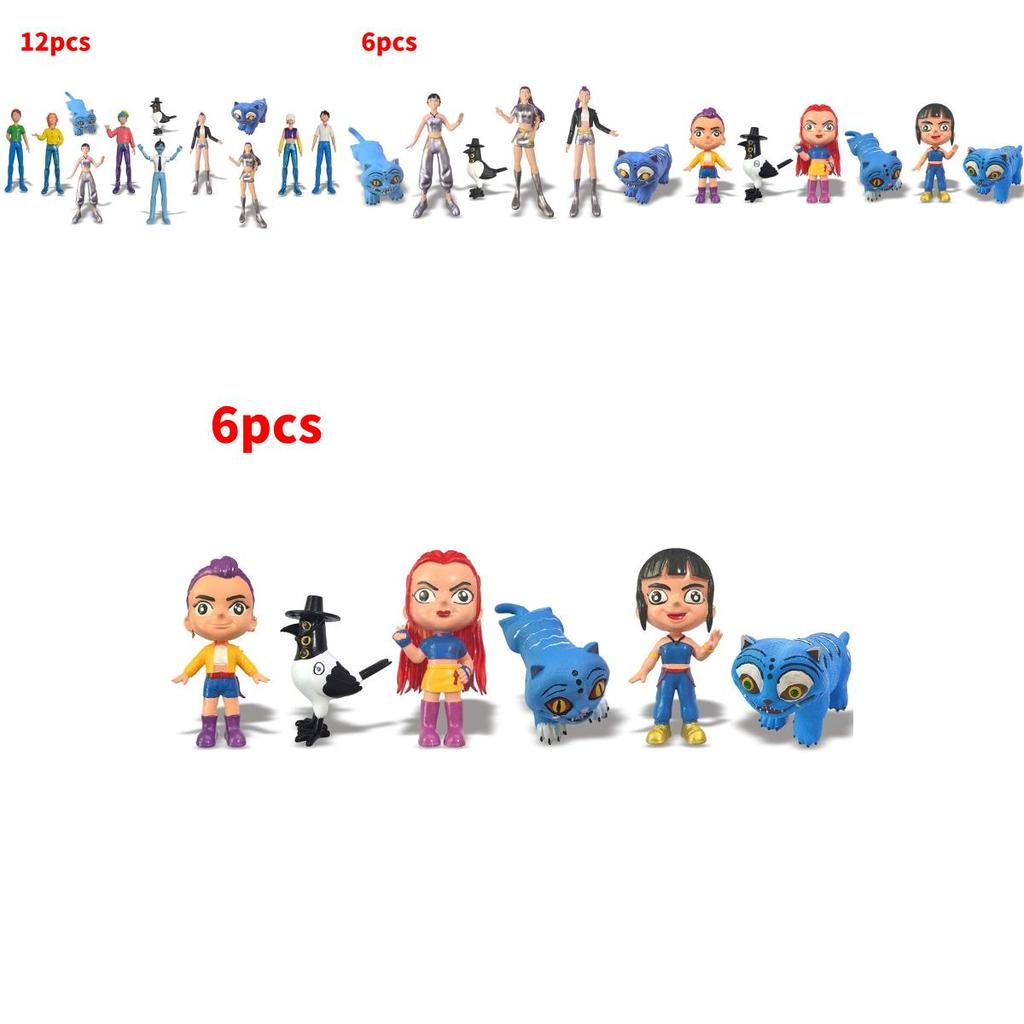 Kpop Dämonenjäger PVC Spielfigur Modell Sammlerstück Desktop-Dekoration für Fans