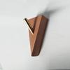 1pcs Creative Solid Wood Brass Punch Free Hook Into Account Key Clothes Hook Coat Hat Hand Bag Hook Solid Wood Hook for Clothes and Hats