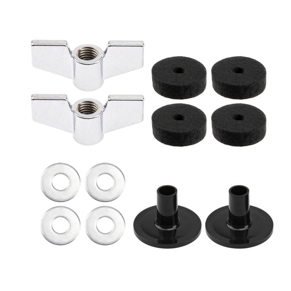 Butterfly Nut & Bolt, T-Type Nut with Stainless Steel Washer for Drum Set Musical Instruments