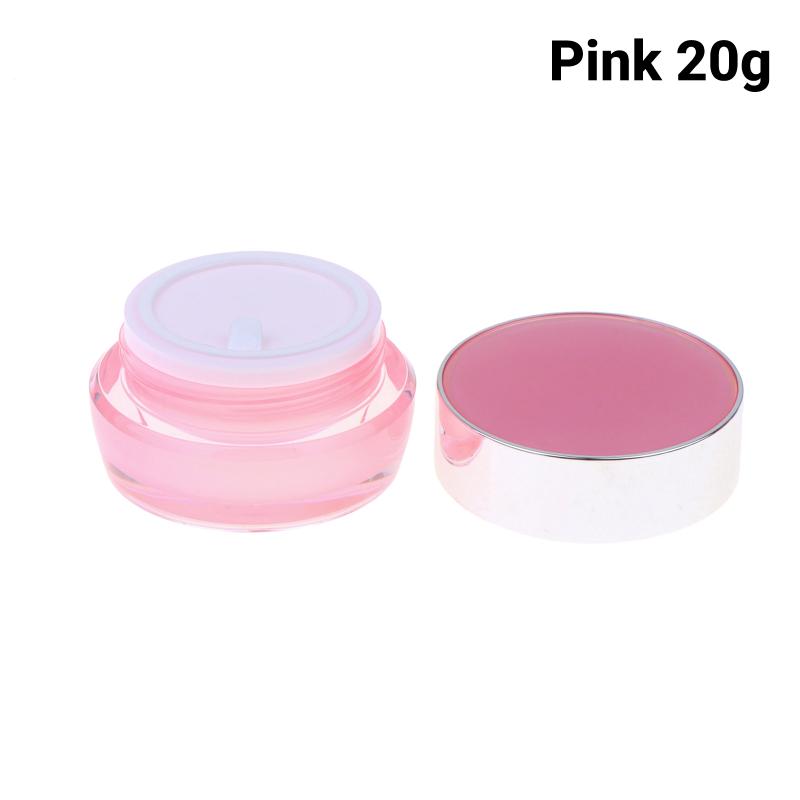 1Pcs Acrylic White Pink Purple Eyeshadow Box 5G-30G Eye Cream Jar Empty Face Cream Bottle Thickened Cream Box Cosmetic Container