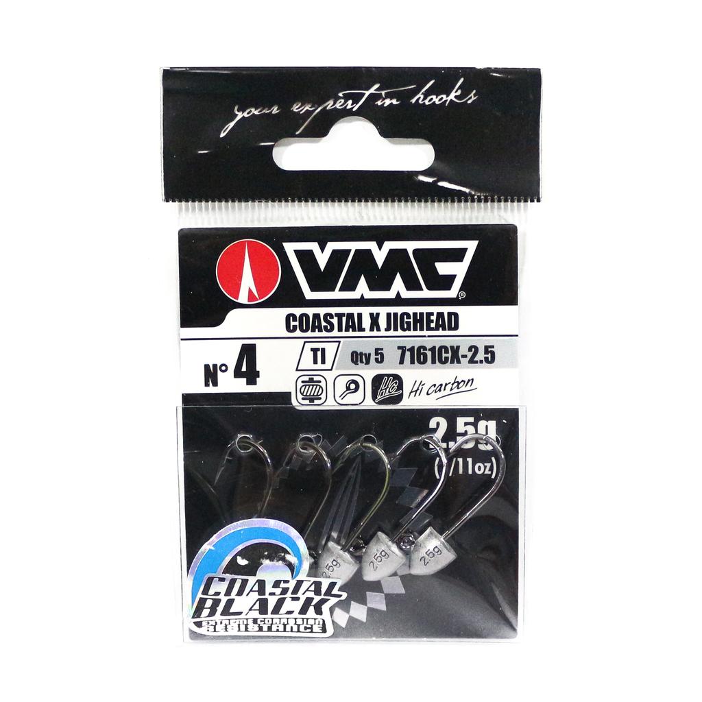 Rapala VMC V7161CX-2.5 CoastalxJighead Größe 4, 2,5 Gramm, 5 pro Packung (0065)