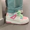 Popular Little White Shoes for Women 2025 Spring New Students Casual Breathable Versatile Heightening Thick-soled Chic Muffin Shoes for Women