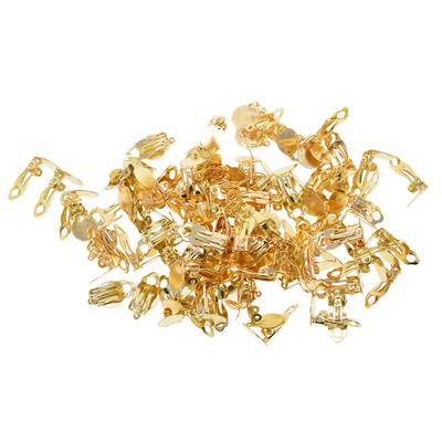 100x Clip-On-Ohrring-Konverter mit offener Schleife, DIY-Ohrringe, KC