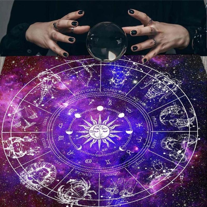 Square Flannelette Tarots Cloth Board Game Pad Astrological Pad Table Cover