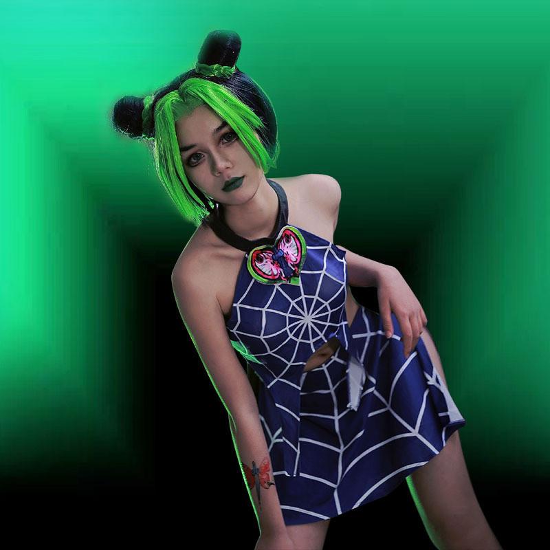 Jojos Bizarre Adventure Jolyne Cujoh Cosplay Costume With Polyester Fabric For Anime Fans