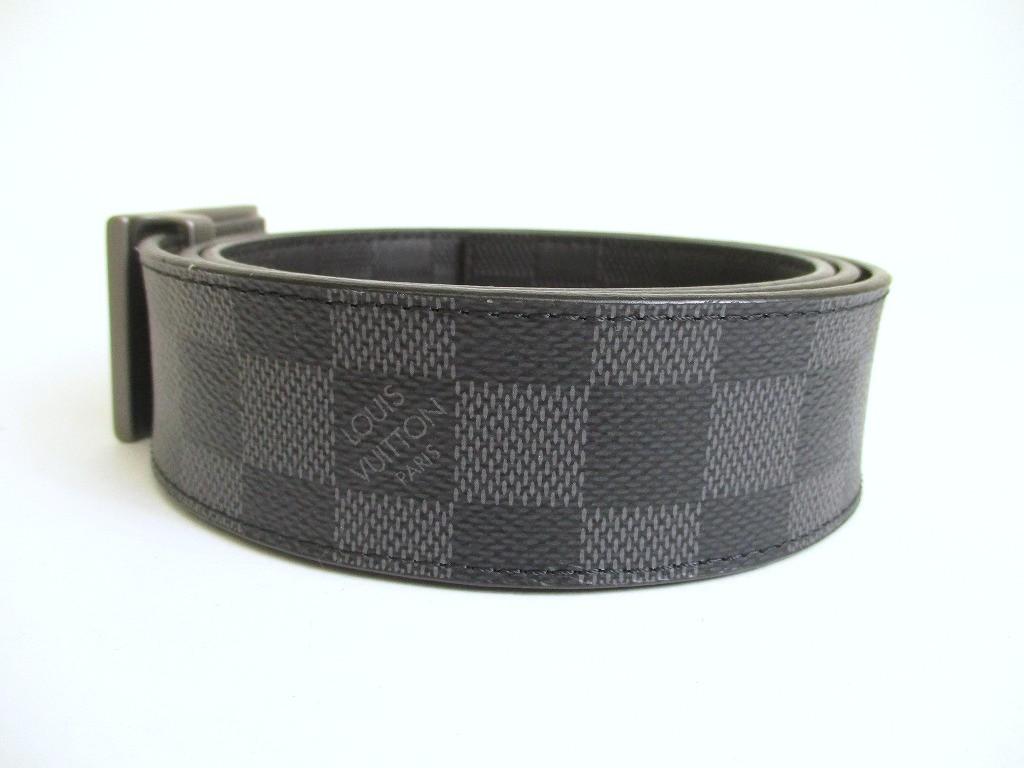Authentic LOUIS VUITTON Damier Graphite Infini Inventure Buckle Belt Size M #a877  Refurbished