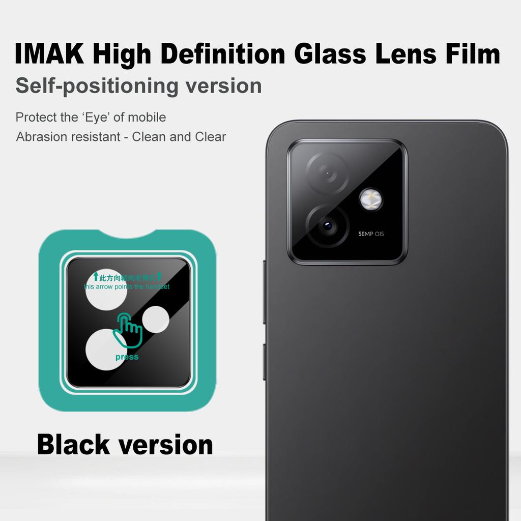 For Honor X60 GT 5G Glass IMAK High Definition Glass Lens Film Black Version