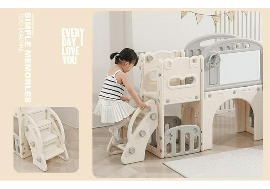 Kids' Indoor Slide & Swing Climbing Toy Set for Ages 1-7
