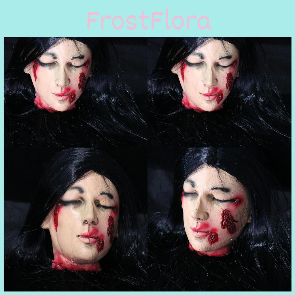 Ghost House Halloween Prop With Latex Foam Head For Scary Venue And Themed Party Decor