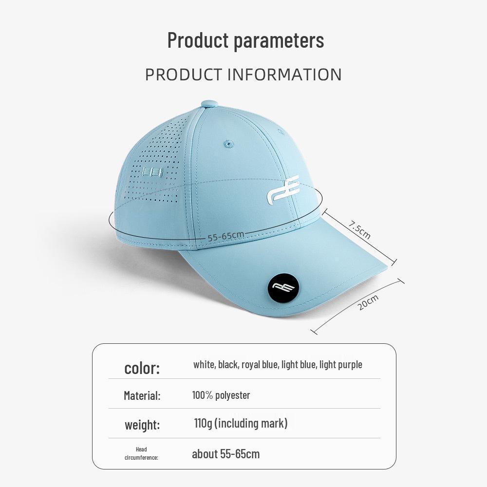 Unisex Prodyšná PE Sluneční Golfová Čepice - Trendy Venkovní Kšiltovka