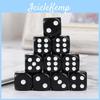 Acrylic 10pcs 16mm Blackwhite Dice 6 Sided Casino Poker Game Bar Party Dice Multi Sides Dice For Board Game