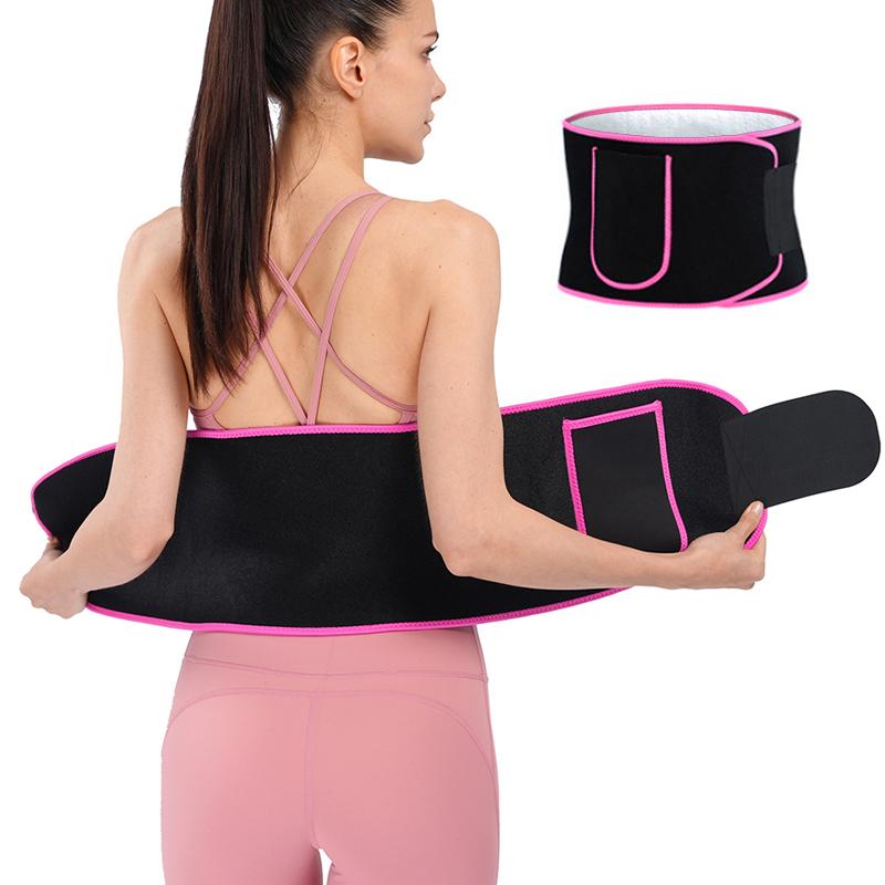 2022 Ladies Adjustable Sweat Slimming Waist Trainer Tummy Trimmer Belt High Quality Silvers Ion