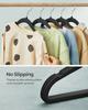 SONGMICSHOME Baby Hangers 50 Pack, Kids Hangers for Closet, 11.8 X 8.1 Inches, Rose Gold 360° Swivel Hooks, Space-Saving