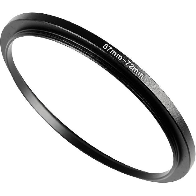 72-77mm Metal Step-Up/Down Ring Adapter Compatible with Mirrorless Cameras DSLR Lens, UV CPL ND Filter Thread Converter, Black