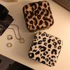 Portable Leopard Print Jewelry Pouch Trendy Leopard Print Jewelry Carriers Soft Storage Case for Business and Leisure