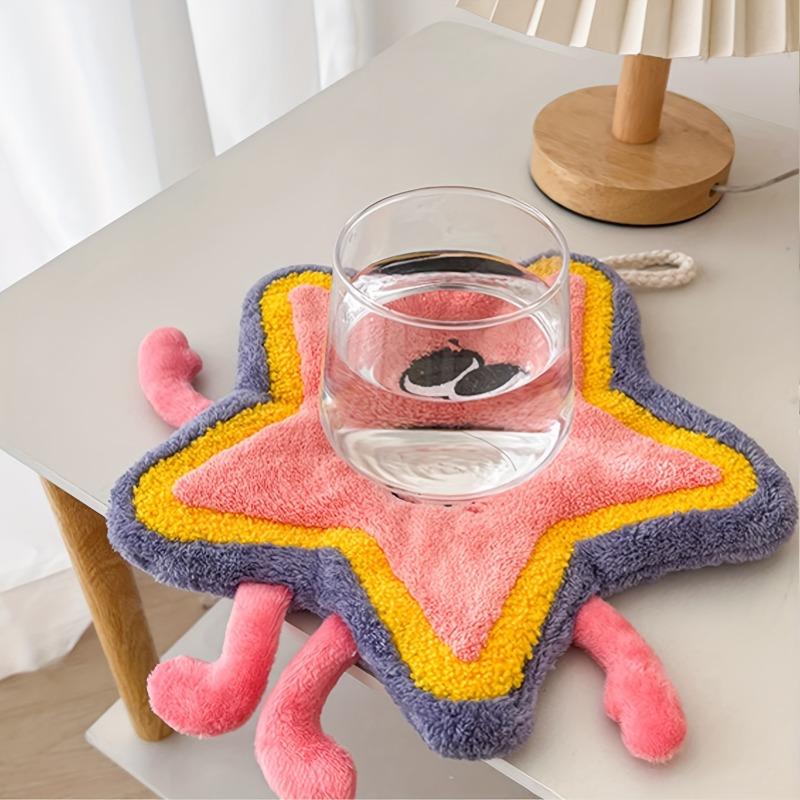 3Pcs Cute Cartoon Star Hand Towels Adorable & Vivid Absorbent Quick Absorbing Hand Drying Towels for Bathroom Kitchen Home Decor