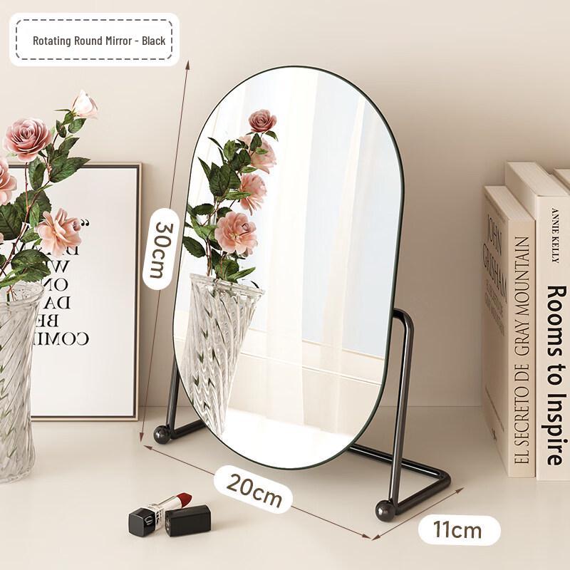 Yuzhuxun Round Rotating Metal Makeup Mirror