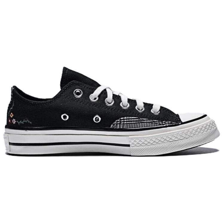 Converse CHUCK TAYLOR 70S SEASONAL comfortable versatile durable low-top canvas shoes for women in black