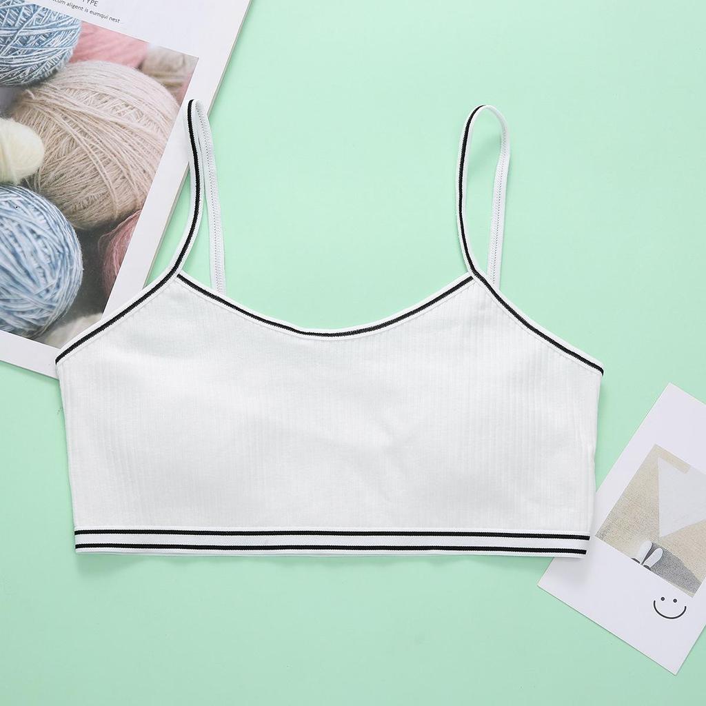 Teen Girls' Camisole Bra, Ages 9-16, Perfect for Elementary to High School Students