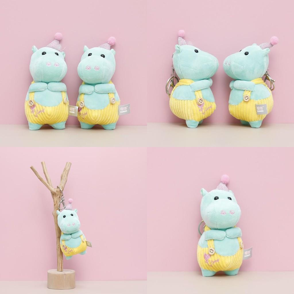 Dinosaur Keychain Cute Cartoon Girl Backpack Decoration Hanging Plush Dolls
