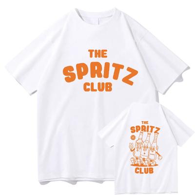 Spritz Club Tshirt Fashion Funny Espresso Men Clothing Harajuku Summer Tops Vintage Unisex Cotton Graphic T Shirts