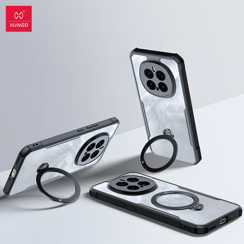 XUNDD For Honor Magic7 Magic 7 Pro Case Luxury Casing Airbag Shockproof Bumper Protective Phone Cover With Rotatable Magnetic Holder