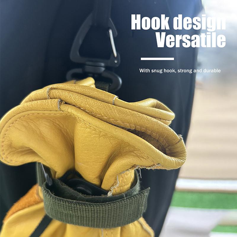 Sangle de reliure portable en nylon multi-usages Crochet pour gants Gants de travail Clip de sécurité Corde d'escalade extérieure Boucle de suspension de camping